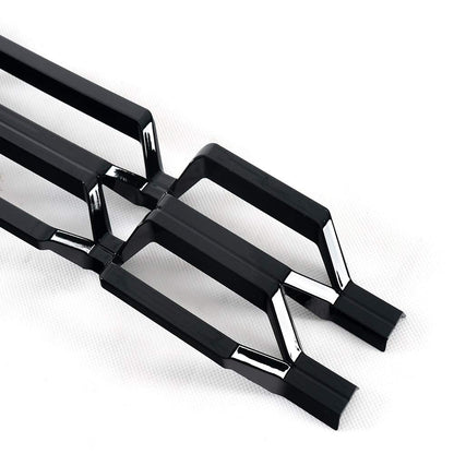 G-PLUS Front Upper Chrome Grille Insert Snap On Compatible with Chevy Silverado 1500 2016 2017 2018