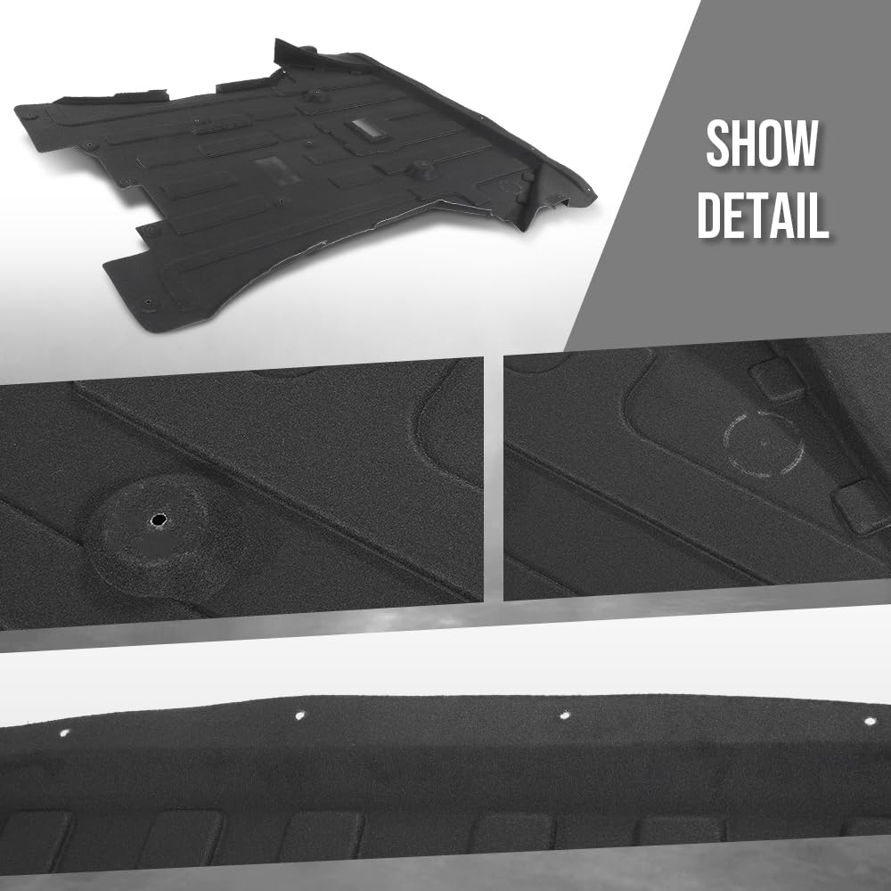 G-PLUS Under Engine Cover Splash Rust Shield Compatible with BMW X3 sDrive 2011 2012 2013 2014 2015 2016 2017 51757213662, 51-75-7-213-662, 51757378820 Black
