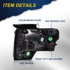 G-PLUS Headlights Assembly, Compatible with Ford F150 2009-2014(NOT Fit LED Style,Only Fit without LED Style) Bumper Headlamps, Clear Lens Chrome Housing Amber Reflector,faros delanteros