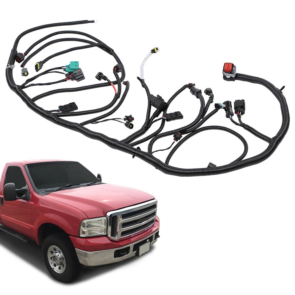 G-PLUS Engine Wiring Harness Compatible with 2005 2006 2007 Ford F250 F350 F450 F550 Super Duty 6.0L Diesel Engine (Only fit for 11/4/2004 and later build),5C3Z-12B637-BA, 5C3Z12B637BA, D450-637-BA-M7