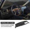 G-PLUS TPE Molded Dash Cover Cap Overlay Compatible with 2007-2014 chevy Tahoe Avalanche Suburban Yukon, Fit 2007-2013 Silverado LTZ GMC Sierra SLT Black