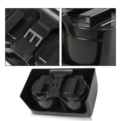 G-PLUS Front Rear Bench Seat Dual Cup Holder Center Console Insert Double Storage Compatible with Chevy Colorado 2004-2012/Fit GMC Canyon 2004-2012 19256630 89039574 89039575 19121876
