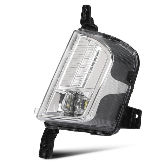 G-PLUS LED Fog Light Driving Lamp Driver Side Clear Compatible with Ford Edge 2019-2024 PKT4B-15B243-AD, PKT4B15B243AD
