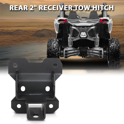 G-PLUS Trailer Hitch with Bumper Receiver Compatible with Club Car Precedent Golf Cart 2004+ （Will not fit Carts with Rear Seats or DS Models）