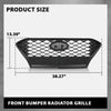 G-PLUS Front Bumper Radiator Grille Compatible with Hyundai Kona 2018-2021 Black 86350J9000
