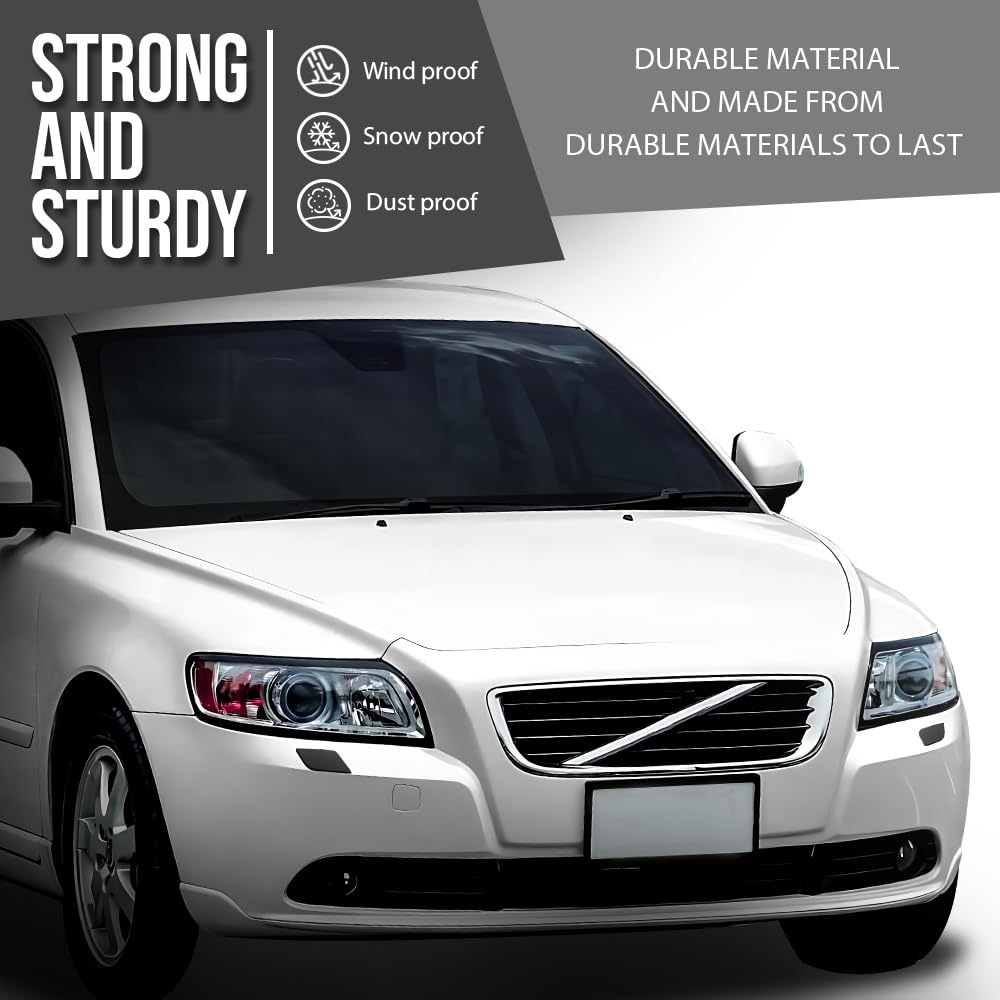 G-PLUS Left Right Headlight Washer Cover Pair Compatible with Volvo S40 V50 2008-2012 39886377, 39886397 Glossy Black