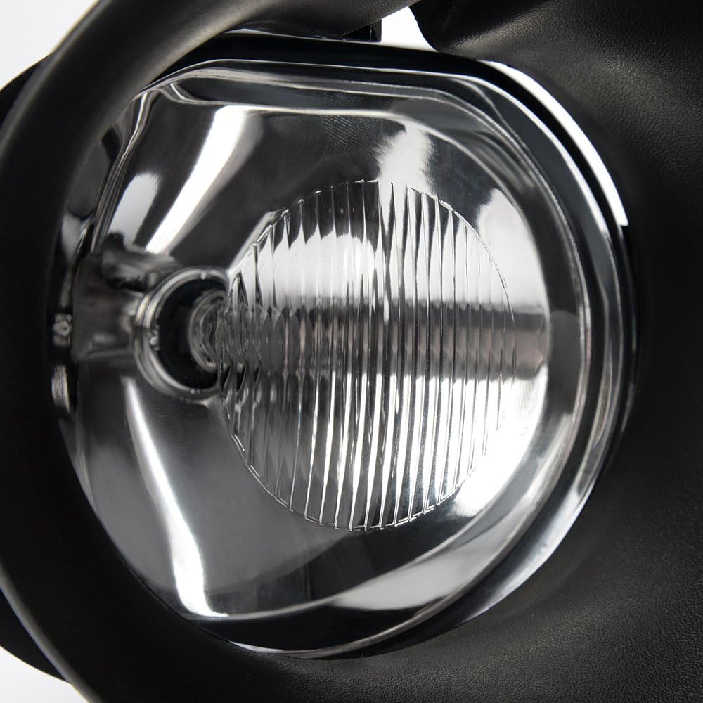 G-PLUS Compatible with Dodge Ram 1500 02-08 / Fit Dodge ram 2500 ram 3500 2003-2009 / Fit Dodge Durango 2004-2006 Glass Bumper Fog Lights Driving Lamps+Bezel