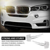 G-PLUS Front Bumper Trim Kit Compatible with BMW X5 sDrive35i xDrive35d xDrive35i xDrive50i 2014-2018,Fit BMW X5 xDrive40e 2016-2018 51117325395, 51117325396, BM1038153, BM1039153 Silver