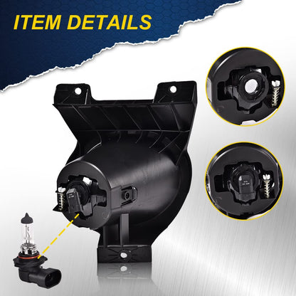 G-PLUS Bumper Fog Lights Compatible With 2011-2014 Ford F150, (NOT For SVT Raptor Models),Driving Fog Lamps w/Switch/Bracket/Bulbs Pair (Yellow lens)