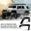 G-PLUS Pocket Riveted Fender Flares, Compatible With Toyota FJ Cruiser 2007-2014, Black Wheel Cover Protector Pickup Truck Accessories Trim Guards 4pcs (Textured Surface)