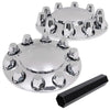 G-PLUS Dually 1-ton Truck Rear Alcoa Wheel Chrome Center Hub Caps Compatible with 2011-2016 Dodge Ram 3500 2pcs