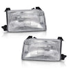 G-PLUS Headlights Assembly,Fit 1992-1996 Ford Bronco F150 F250 F53 F59/Fit 1992-1997 Ford F Super Duty & 1997 Ford F250 HD,Front Headlamps Left&Right W/o Bulbs,faros delanteros