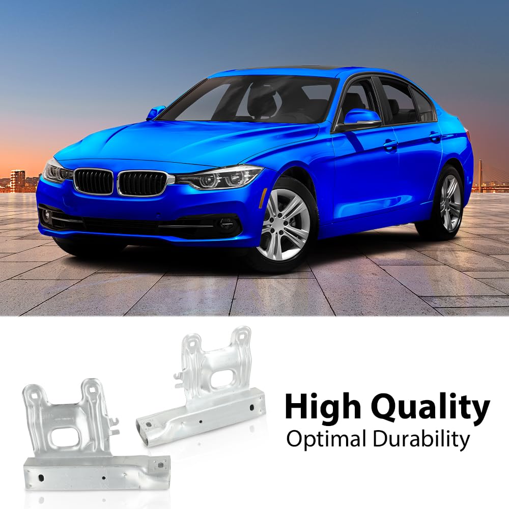 G-PLUS Front Lower Bumper Carrier Bracket Left and Right Side Compatible with BMW 328i 2012-2016/Fit BMW 335i 2012-2015/Fit BMW 320i 2013-2017/Fit BMW 328d 2014-2017 51117266193 51117266194