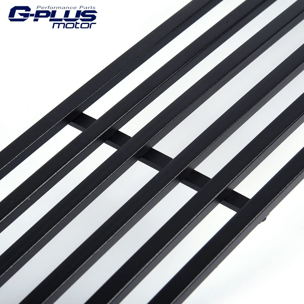 G-PLUS Front Lower Bumper Black Billet Grille Compatible With 2009-2014 Nissan Maxima Black