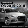 G-PLUS Front Bumper Tow Hook Cover, Compatible with Audi Q3/ Q3 Quattro 2015 2016 2017 2018, Towing Hook Eye Hole Cover, 8U0807241AGRU
