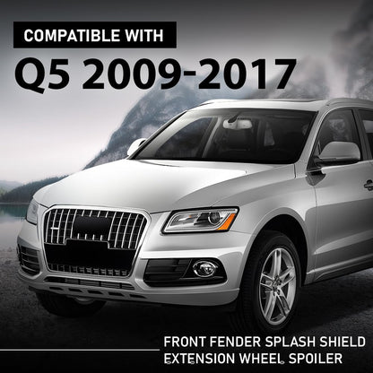 G-PLUS Pair Front Fender Splash Shield, Compatible with Audi Q5 2009-2017, Extension Wheel Spoile, Left Driver & Right Passenger Side 2PCS, 8R0853887, 8R0853888
