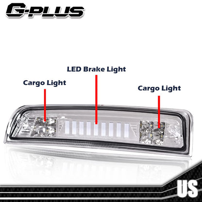 G-PLUS Truck Third 3rd Tail I Brake Light Cargo High Mount Stop Lamp Compatible With 2009-2010 Dodge Ram 1500 2010 Dodge Ram 2500 3500 2011-2017 Ram 1500 2500 3500