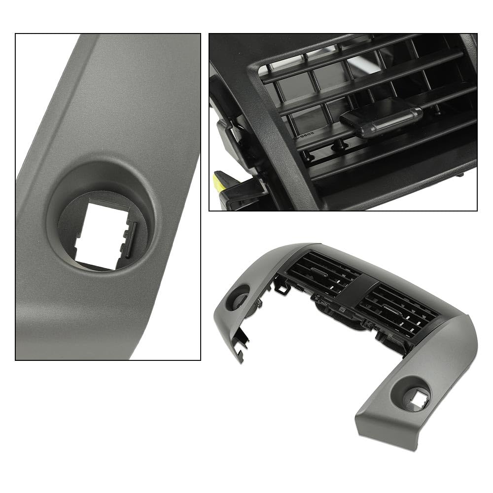 G-PLUS Center Dash A/C Heater Air Vent Cover Trim Bezel Switch Compatible with Toyota Rav4 2006-2012 Dashboard Air Vent Panel