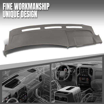 G-PLUS TPE Dash Cover Dashboard Panel Compatible with Cadillac Escalade/Escalade ESV 2003-2006 Fit Cadillac Escalade EXT 2002-2006 Gray