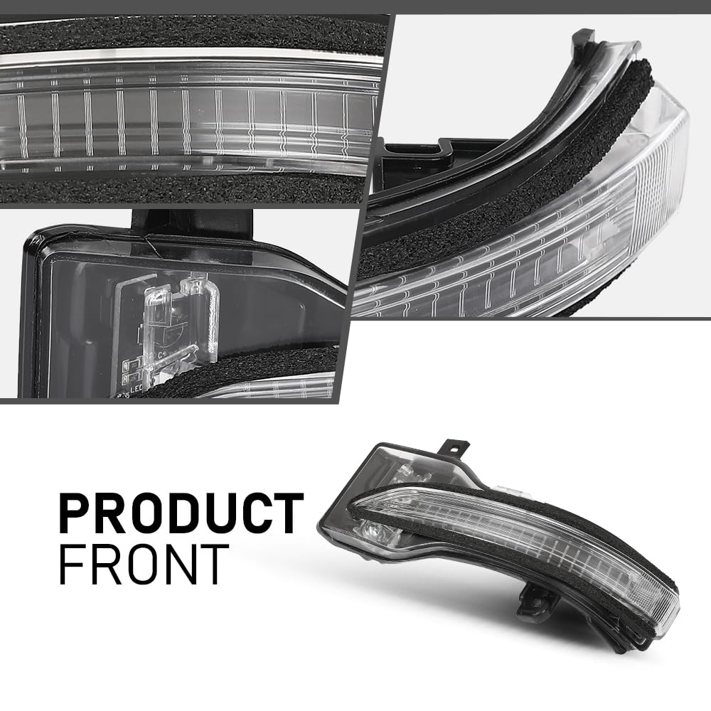 G-PLUS Exterior Mirror Turn Signal Light Lamp Driver Side Compatible with Subaru Ascent/Forester 2019-2022,Fit Subaru Crosstrek 2018-2023,Fit Subaru Legacy/Outback 2018-2019 84401FL010