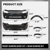 G-PLUS Front Rear Bumper Body Kit Compatible with Dodge Charger SRT Style 2015-2023 Widebody Full Bumper Replacement Assembly