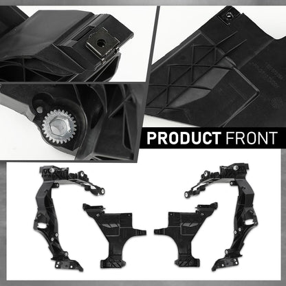 G-PLUS Front Headlight Mount Guide Support Bracket Set Compatible with Audi A5/S5 2012-2016,Compatible with Audi RS 2013-2016 8T0941453B, 8T0941453D, 8T0941454B, 8T0941454D