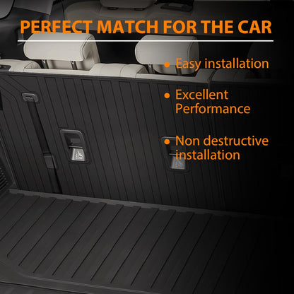 G-PLUS TPE Floor Mats Fit Subaru Ascent 2019-2026 3rd Row Truck Accessories Cargo Liners All Weather Protection 2PCS Black Alfombras para Carro