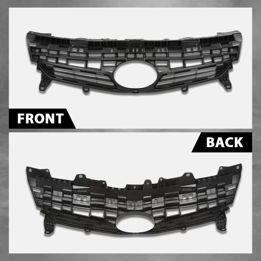 G-PLUS Front Grille Grill Compatible with Toyota Prius (submodel: Base, Five, Four, Three, Two) 2012-2015, Fit Prius (submodel: One, Persona Series) 2015, Fit Prius Plug-In Base 2012-2015 5311147040