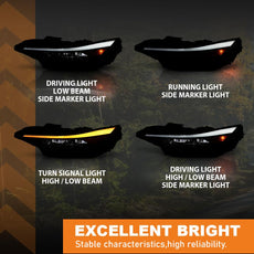 G-PLUS LED Headlight for Hyundai Elantra 2024-2025 Black Additional Angle