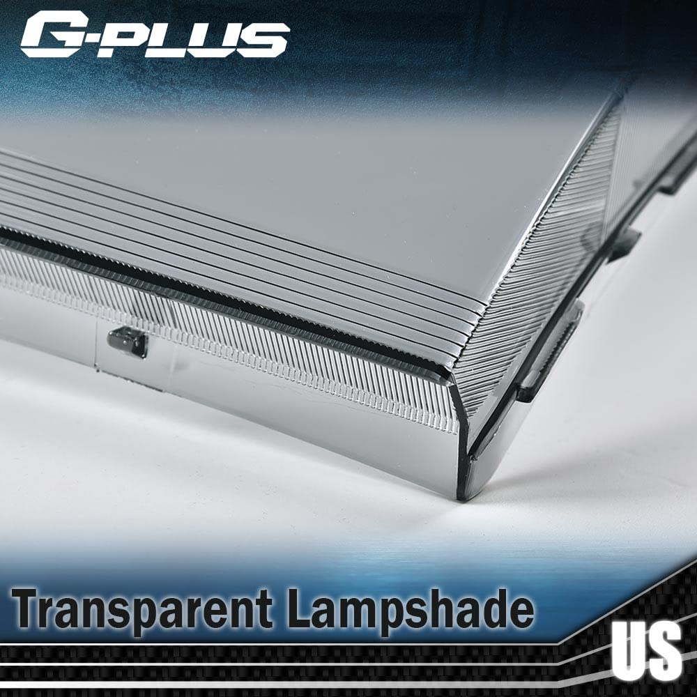 G-PLUS Front Headlight Lens Cover Compatible With 2007-2014 Chevy Silverad