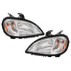 G-PLUS Headlights Assembly Compatible With 96-04 Freightliner Columbia Models Headlights Clear Lens Chrome Housing Amber Reflector (Driver+Passenger(Left+Right)) Bumper Headlamps,faros delanteros