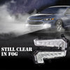 G-PLUS Front Bumper LED DRL Fog Lights Daytime Running Lamp Set Compatible with Chevy Malibu XL 2016-2018 Driver and Passenger Side Bumper Fog Lights