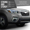 G-PLUS Front Left Right Bumper Cover Support Compatible with Subaru Forester 2019 2020 2021 57707SJ000, 57707SJ010 Black