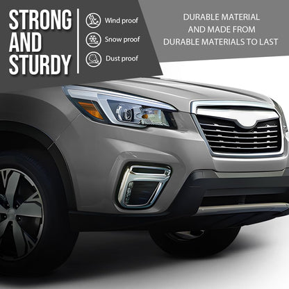 G-PLUS Front Left Right Bumper Cover Support Compatible with Subaru Forester 2019 2020 2021 57707SJ000, 57707SJ010 Black