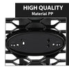 G-PLUS Front Upper Grille Compatible with Ford Edge ST/ST-Line 2019-2022 PT4B-8200, KT4Z-8200, KT4B-8A133 Gloss Black