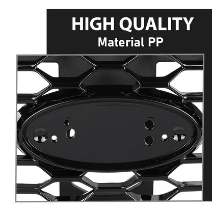 G-PLUS Front Upper Grille Compatible with Ford Edge ST/ST-Line 2019-2022 PT4B-8200, KT4Z-8200, KT4B-8A133 Gloss Black