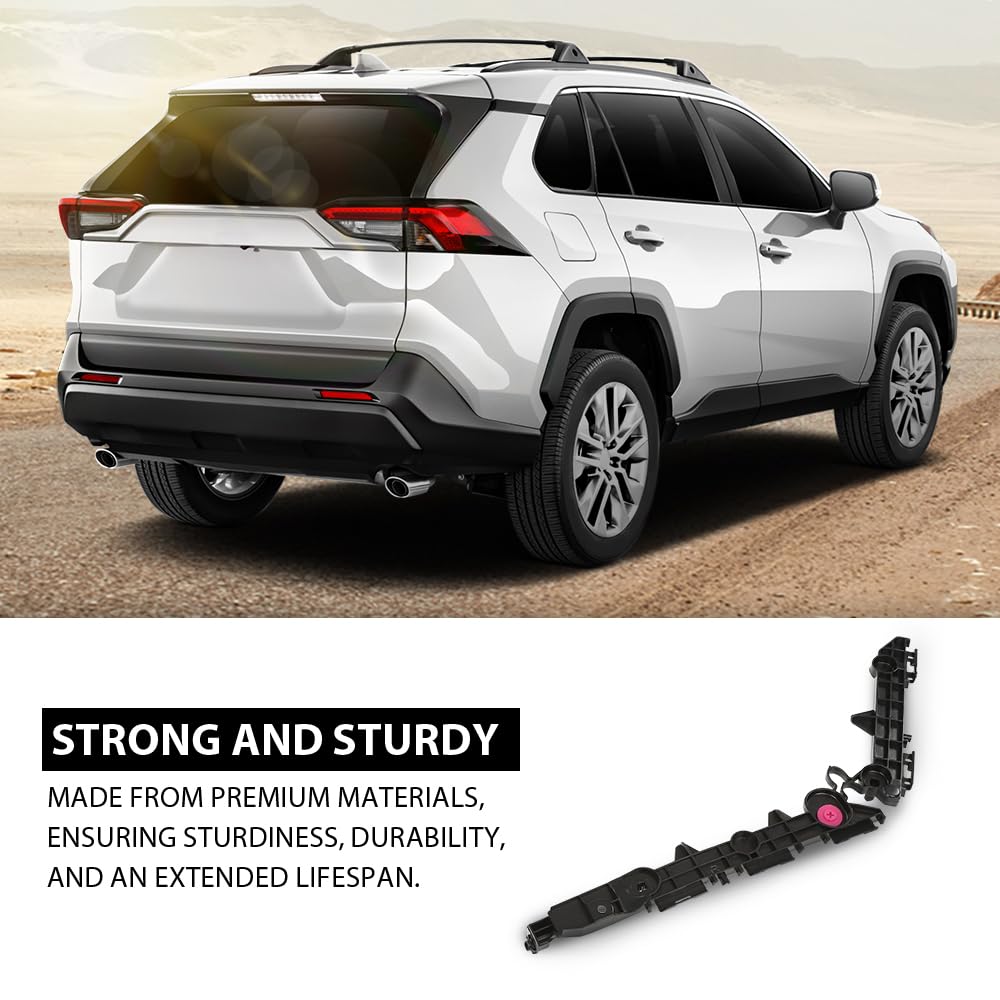 G-PLUS Rear Right Passenger Side Upper Bumper Cover Support Compatible with Toyota RAV4 2019-2022 TO1143129