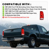 G-PLUS Red Tail Light w/o Bulbs & Wire Harness Compatible with Ford F150 Stepside 1997-2004/Fit F250 F350 F450 F550 Super Duty 1999-2007, FO2801117 Passenger Side Luces Traseras Faros TraserosAssembly