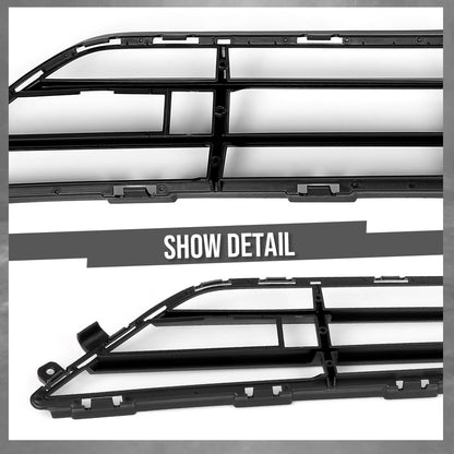 G-PLUS Front Center Lower Grill Bumper Grille Compatible with Volvo XC90 2016-2021 Fit Models With Spoiler 31353373, VO1036106 Black