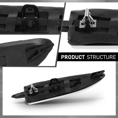 G-PLUS Pair Front Fender Ornament Fender Vent Insert Grille Molding Plate Kit, Compatible with Ford Escape SEL S SE Titanium Sport Utility 4-Door 2017-2019, LH & RH 2PCS, GJ5Z16228AB, GJ5416C217ACW