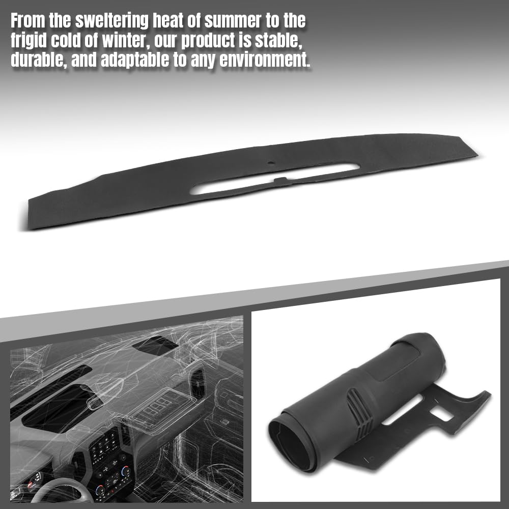 G-PLUS TPE Dash Board Instrument Panel Cover Compatible with Cadillac Escalade ESV 2007-2014/ EXT and Hybrid 2007-2013 Black