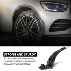 G-PLUS Fender Liner for Benz GLC300 GLC350e GLC43 GLC63 2016-2023 Front Right Black Additional Angle
