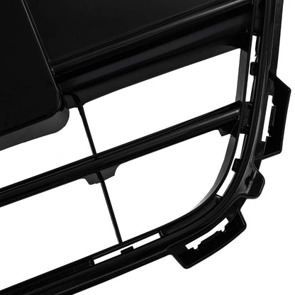 G-PLUS Chrome Front Bumper Mesh Grill Grille Black Compatible with 2018 2019 Accord 4dr Sedan 71111-TVA-A5, 71111TVAA5
