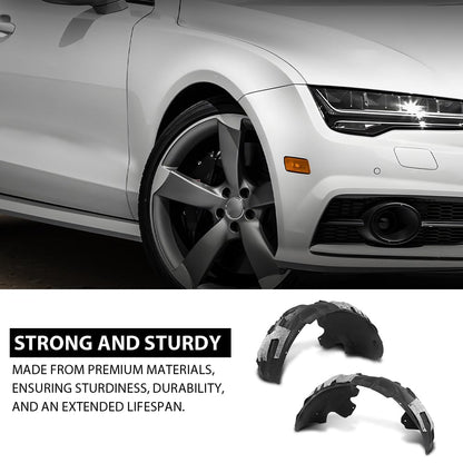 G-PLUS Front Left & Right Fender Liner Compatible with Audi A7 Quattro S7 RS7 2012-2018 4G8821171D 4G8821172D