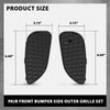 G-PLUS Front Bumper Side Outer Grille Set Pair Compatible with Benz W156 X156 GLA 220 250 260 2015-2017 1568853322