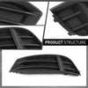G-PLUS Pair Front Bumper Fog Light Cover Lamp Bezel Grill Compatible with Audi A3 Sedan 2017-2020 2PCS