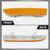G-PLUS Pair Front Bumper Reflector, Compatible with BMW X3 E83 Base 2007-2010, LH Driver & RH Passenger 2PCS Yellow Lens