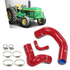 G-PLUS Radiator Hose Set Upper Lower and Bypass Hoses Compatible with John Deere Models Red