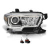 G-PLUS LED Headlight Assembly Right Side w/LED Daytime Running Compatible with Toyota Tacoma 2016-2023 81150-04270, TO2502244 OEM Fit Standard White