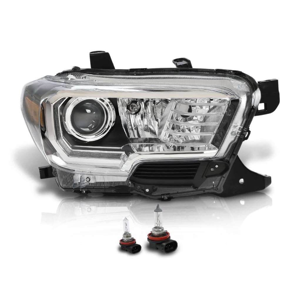G-PLUS LED Headlight Assembly Right Side w/LED Daytime Running Compatible with Toyota Tacoma 2016-2023 81150-04270, TO2502244 OEM Fit Standard White